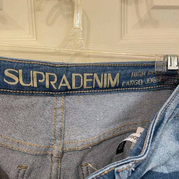 Women Cargo Supra Denim Jeans Size 9 - Picture 2 of 3
